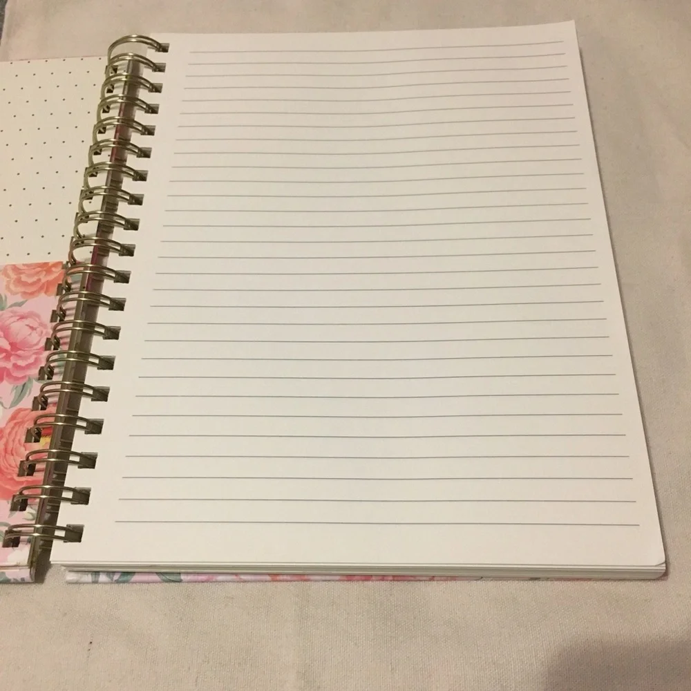 Floral Hardcover Spiral Notebook